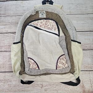 Himalayan 100% Hemp Hippie Backpack Handmade Nepal
